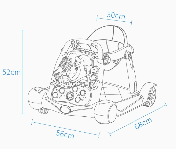 Baby Children Training Walker with High Quality Musical Toy