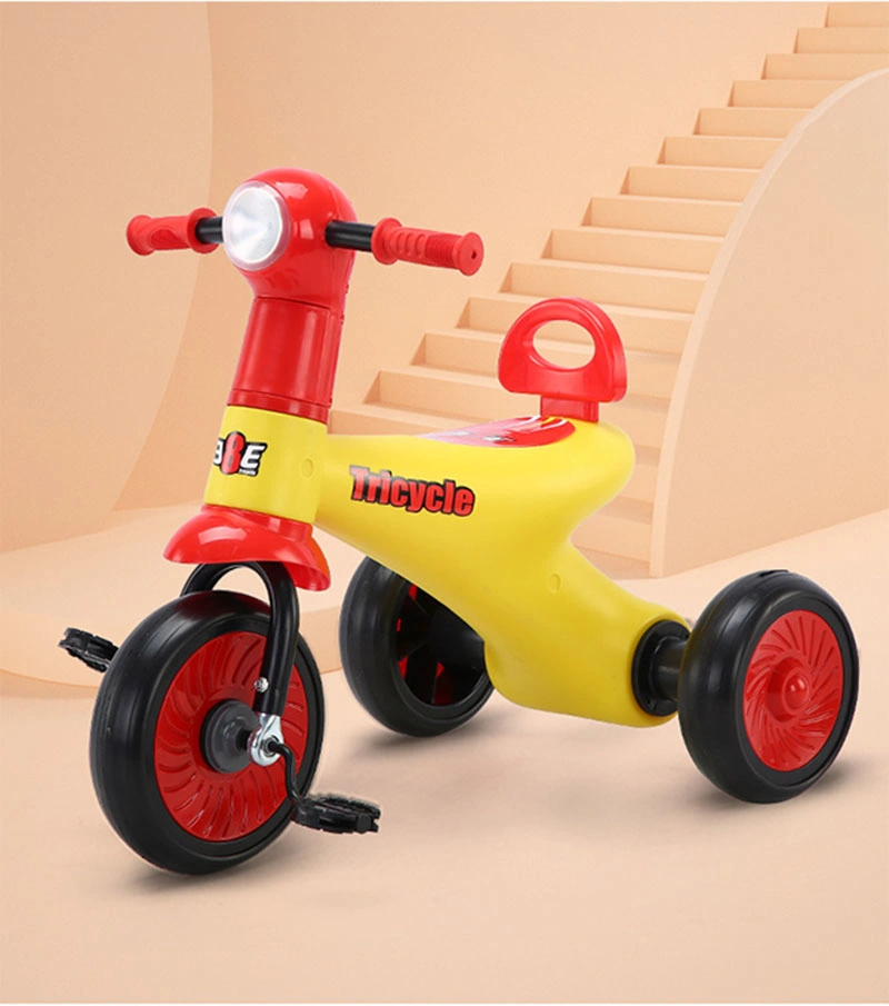 Factory Wholesale Children&prime; S Toys Safety Foam Wheel 3 Wheels Metal Steel Kids Tricycle