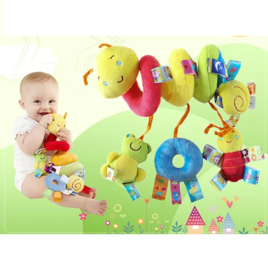 2021 New Educational Toy for Newborn Hanging Spiral Rattle Stroller Cute Animals Crib Mobile Bed Baby Play 0-12 Months Children