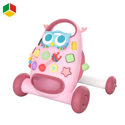 QS Amazon Best Seller 3 in 1 Educational Toddler Musical Learning Activity Toy Light Music Multifunction Baby Walker Children Toy