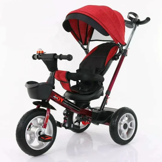 2022 Promotion Baby Tricycle 4 in 1 with Push Handle/ Baby Triciclo Kids/ Kid Tricycle Bicycle Latest Model Children Baby Tricycle