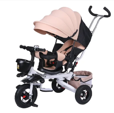 Baby Three-Wheeled and Foldable Tricycle with Handle Toddler